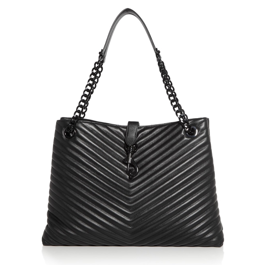 Rebecca Minkoff Black Chevron Shoulder Bag/ Gently Used! Great Shape. No Tears!